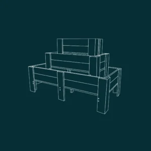 Flower Box With Legs - 1800mm x 600mm x 600mm