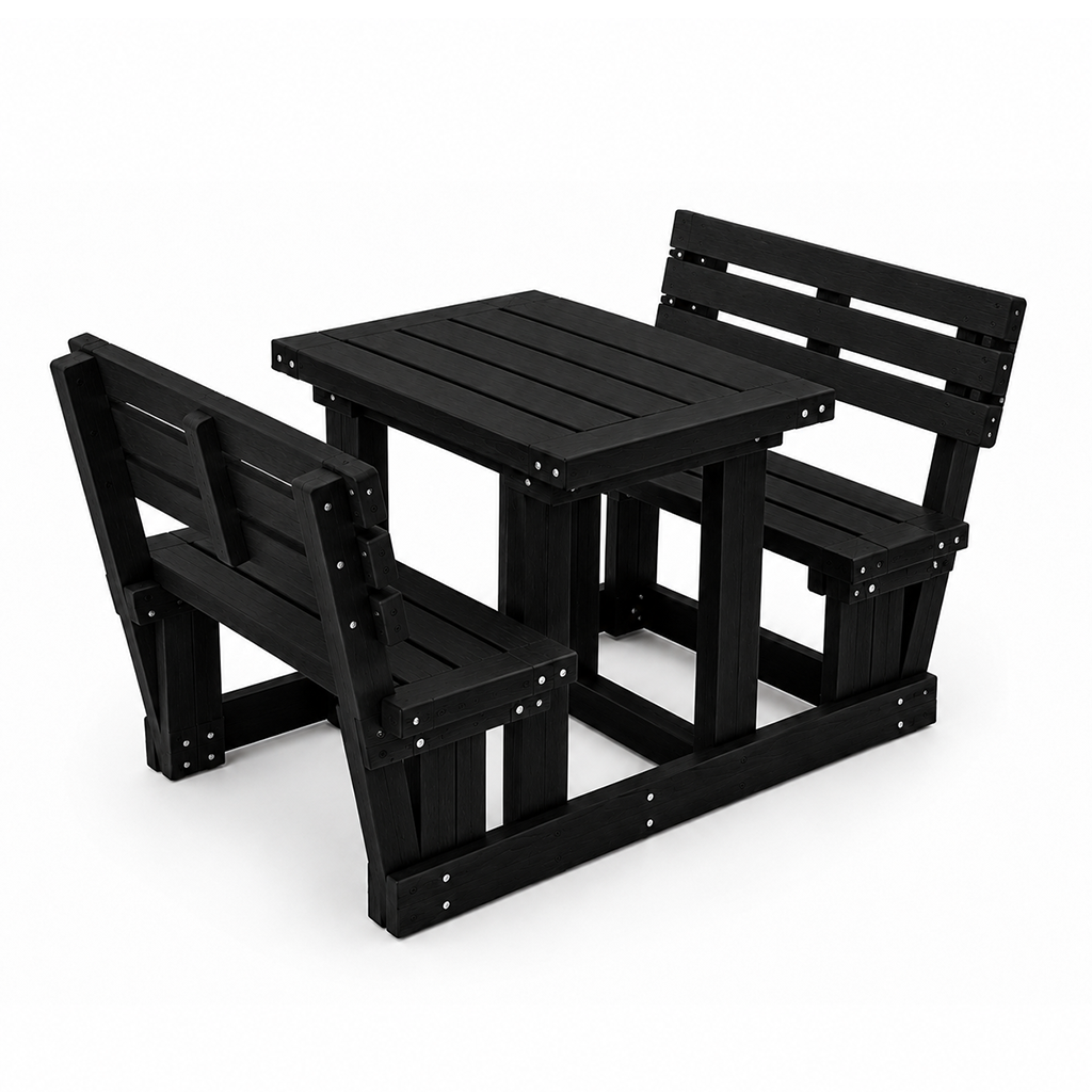 Picnic Set - (2 Seater) with Backrest - Image 3