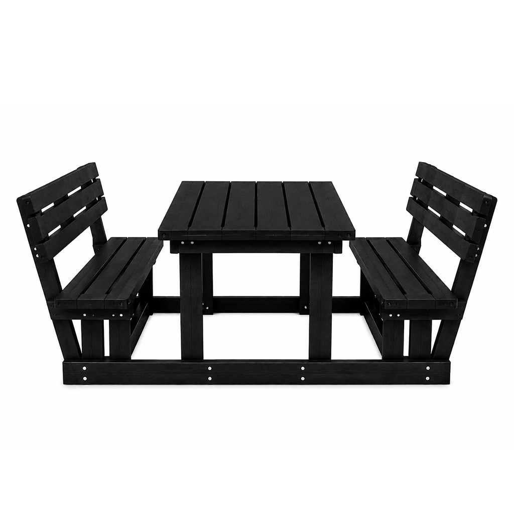 Picnic Set - (4 Seater) with Backrest - Image 3